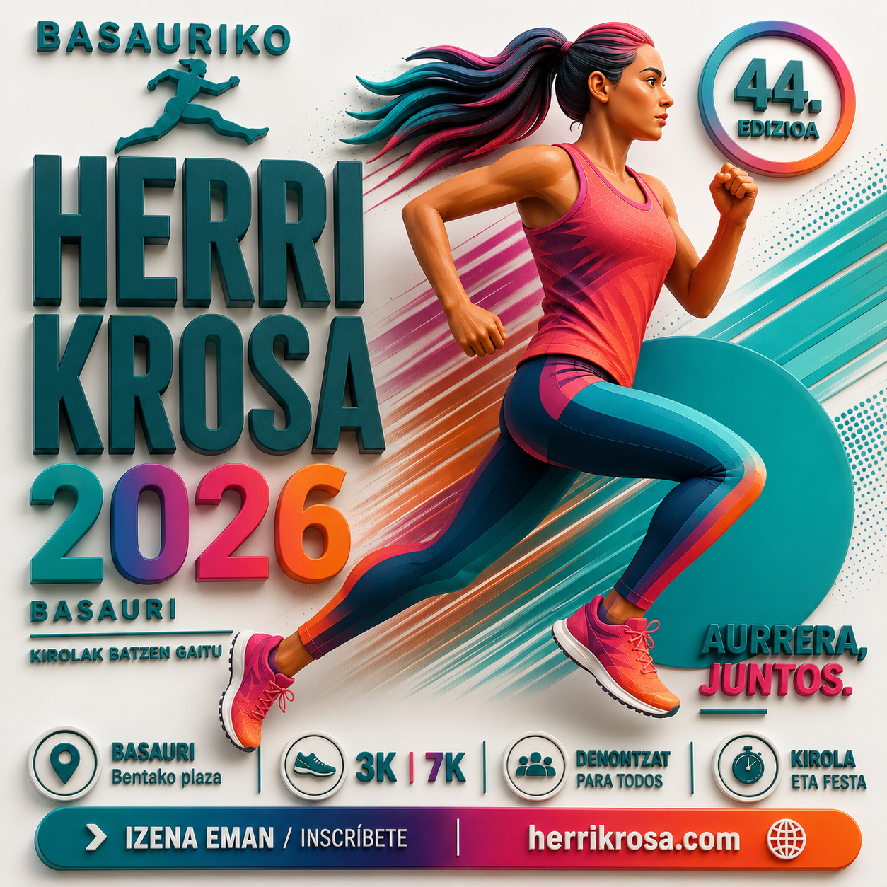 Cartel de Basauriko Herri Krosa 2026